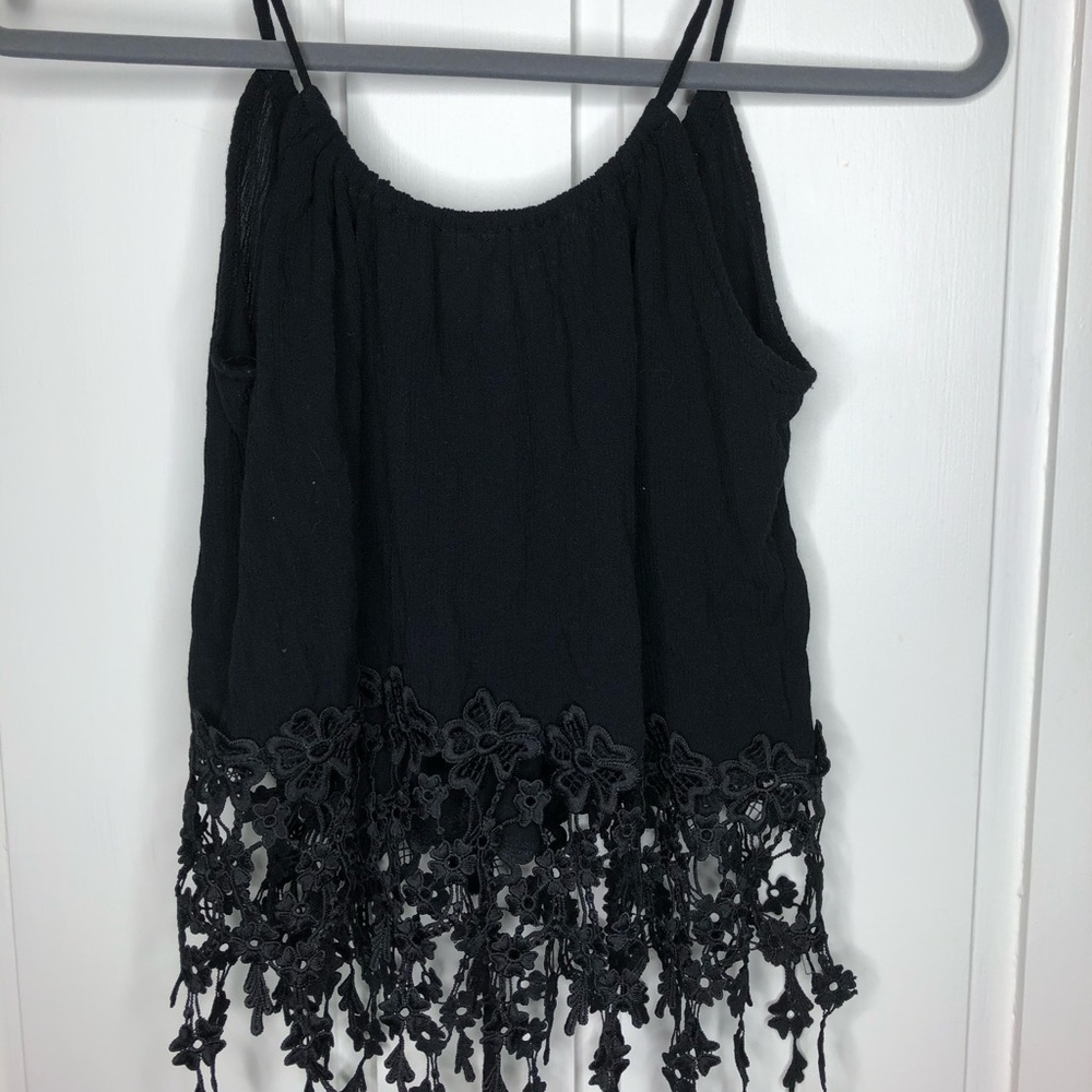 Black Crop Tank